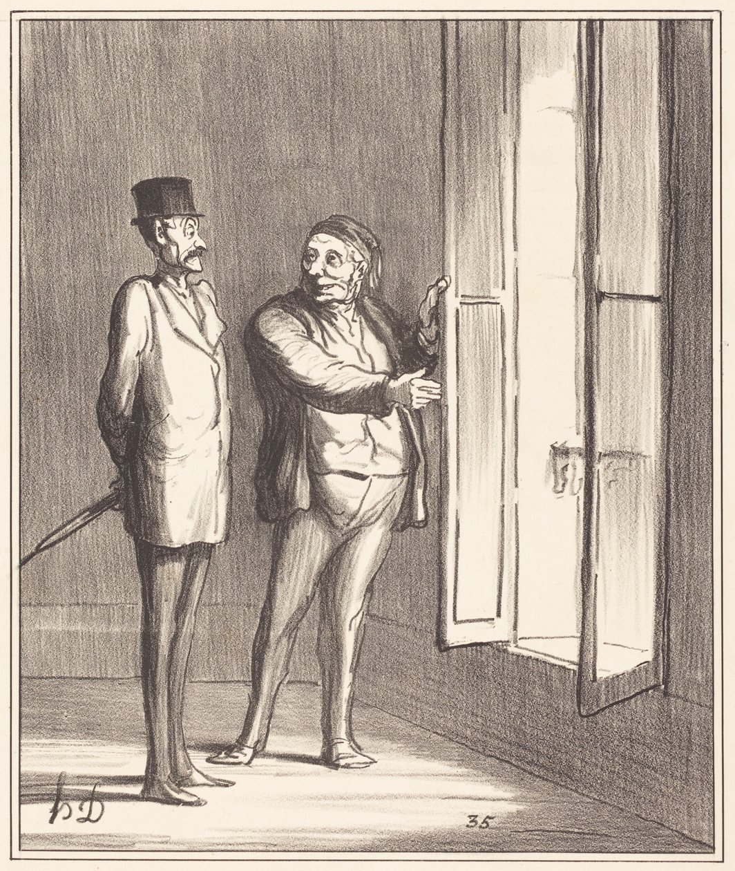 Az úr itt nagyon jól fogja érezni magát... alkotó: Honoré Daumier