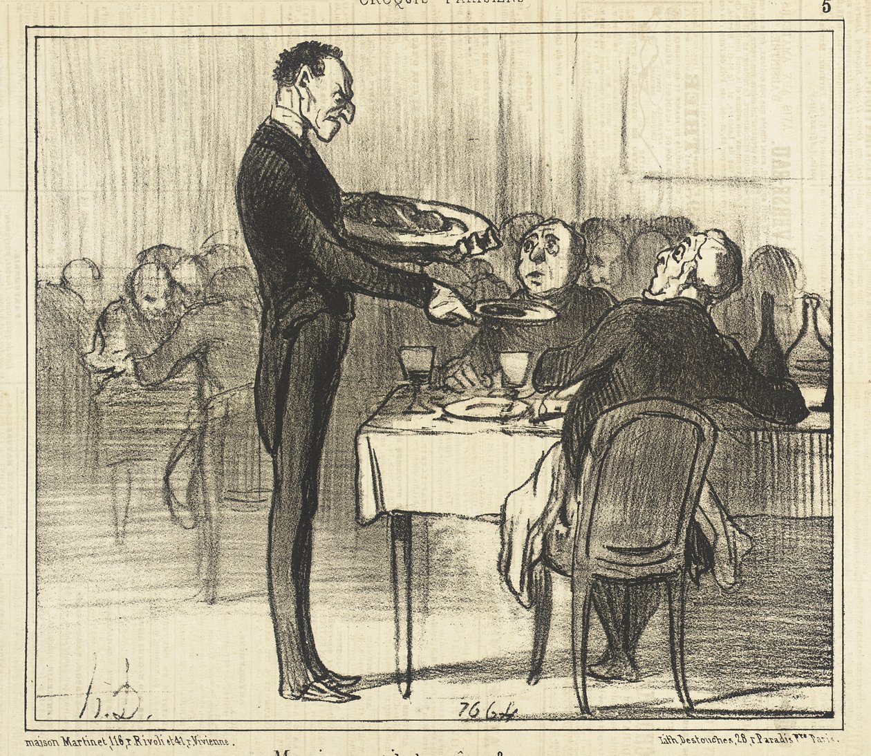 Kér az úr crêpe-et?... alkotó: Honoré Daumier