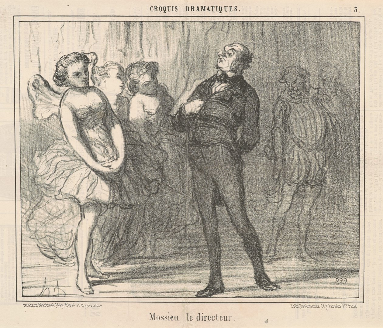 Mossieu a rendező alkotó: Honoré Daumier