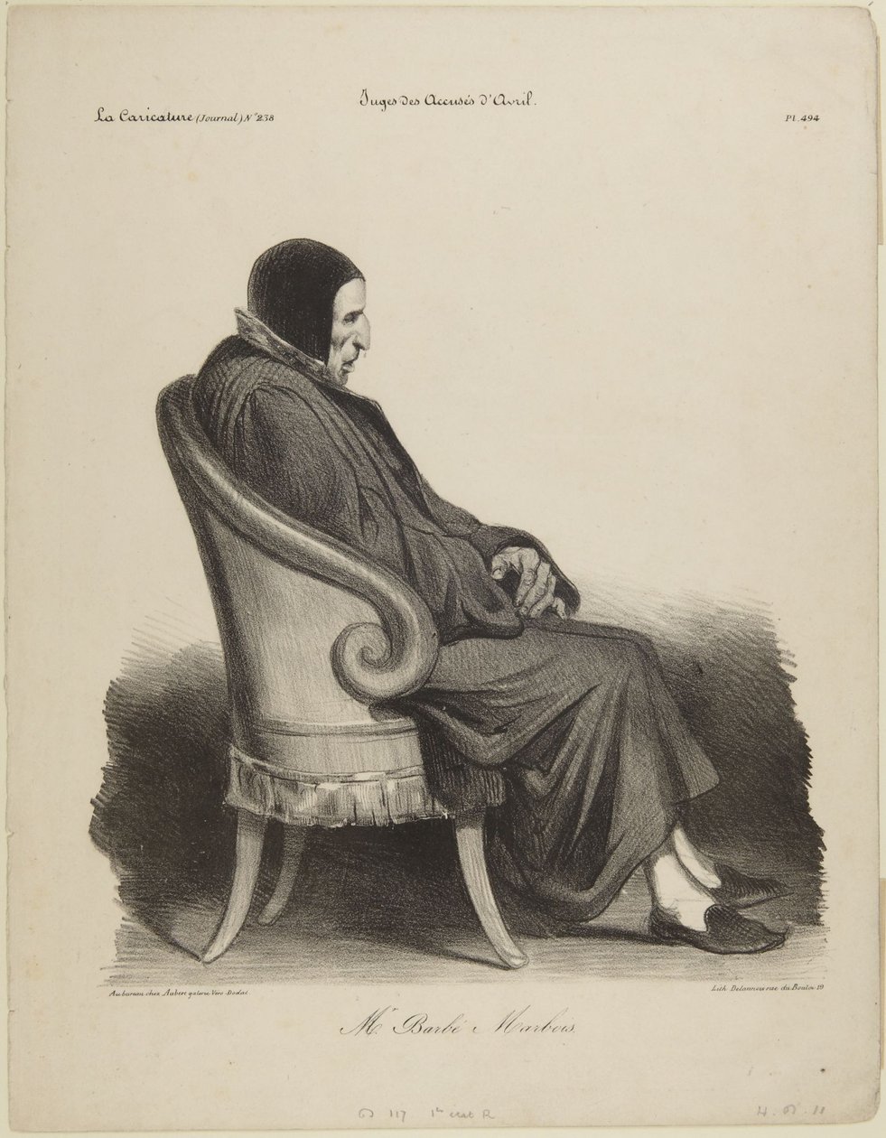 „Barbé Marbois úr” alkotó: Honoré Daumier