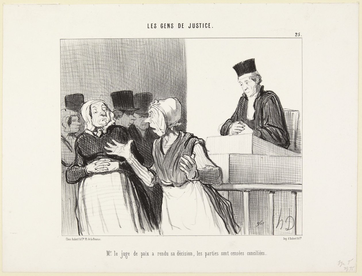 A békebíró úr meghozta döntését (Az igazságszolgáltatás emberei, 25. sz.) alkotó: Honoré Daumier