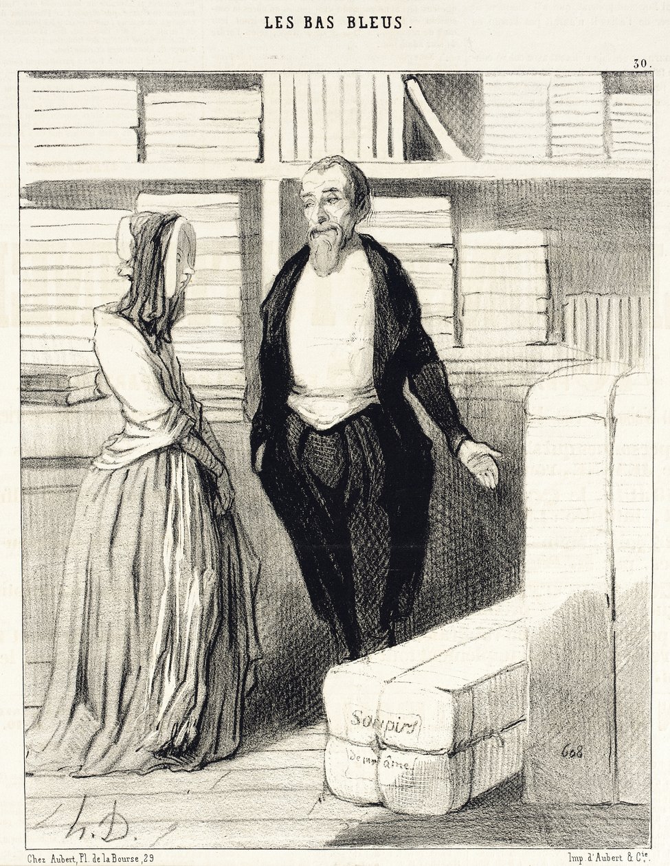 A mi elszámolásainkat könnyű elkészíteni... alkotó: Honoré Daumier