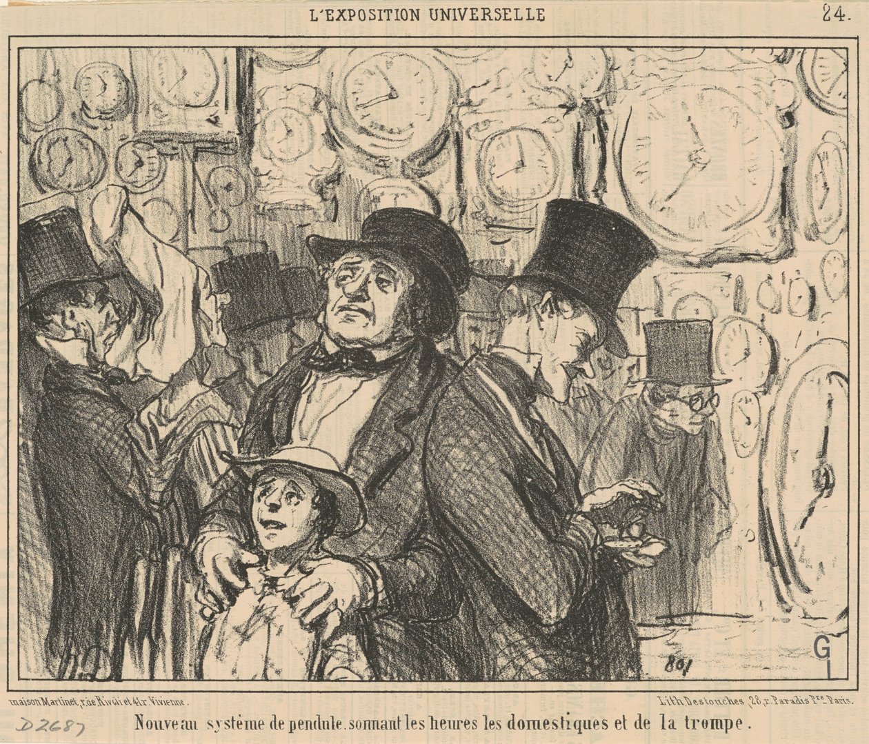Új ingarendszer... alkotó: Honoré Daumier
