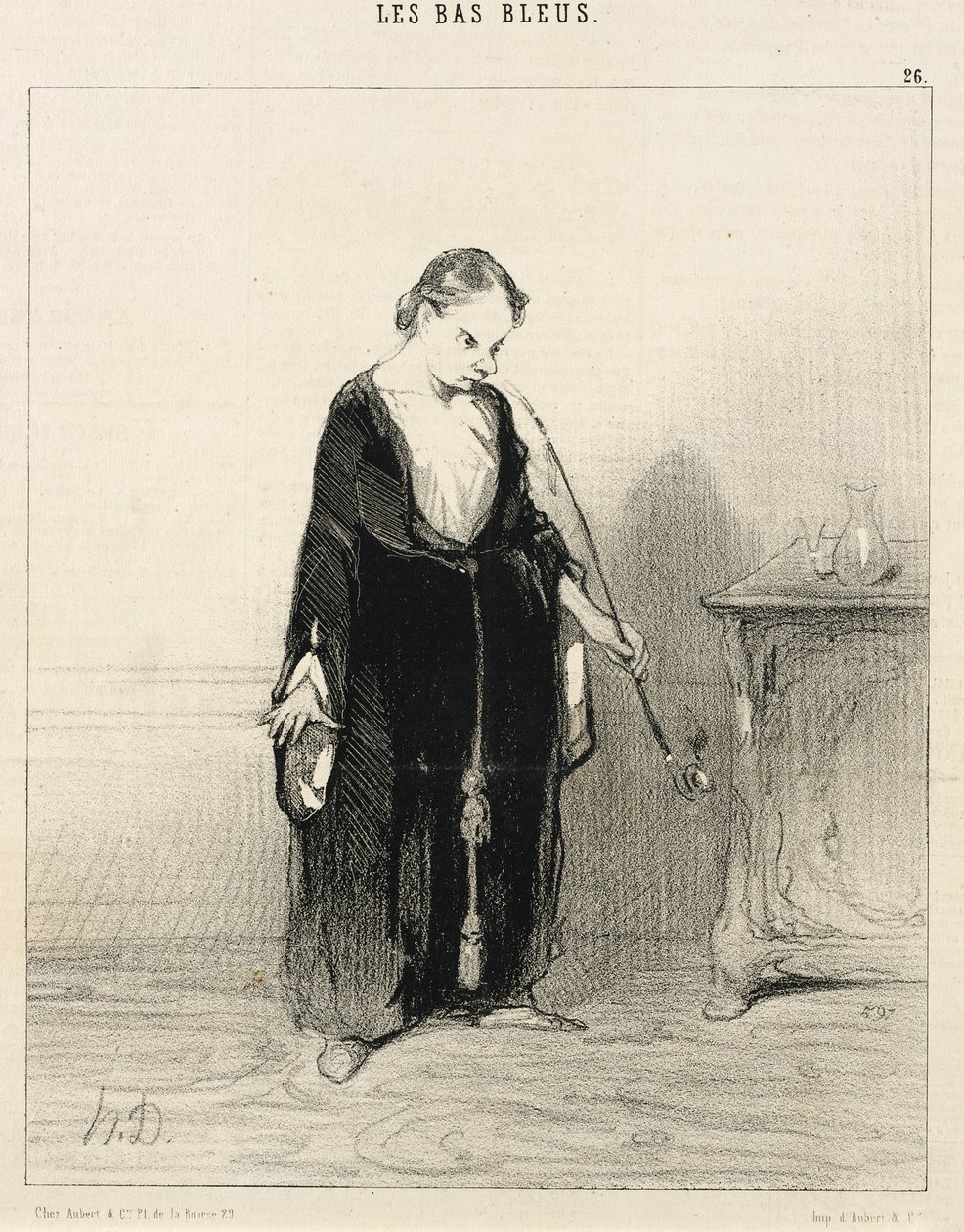 Ó, ópium, milyen gyönyört okozol nekem!... alkotó: Honoré Daumier