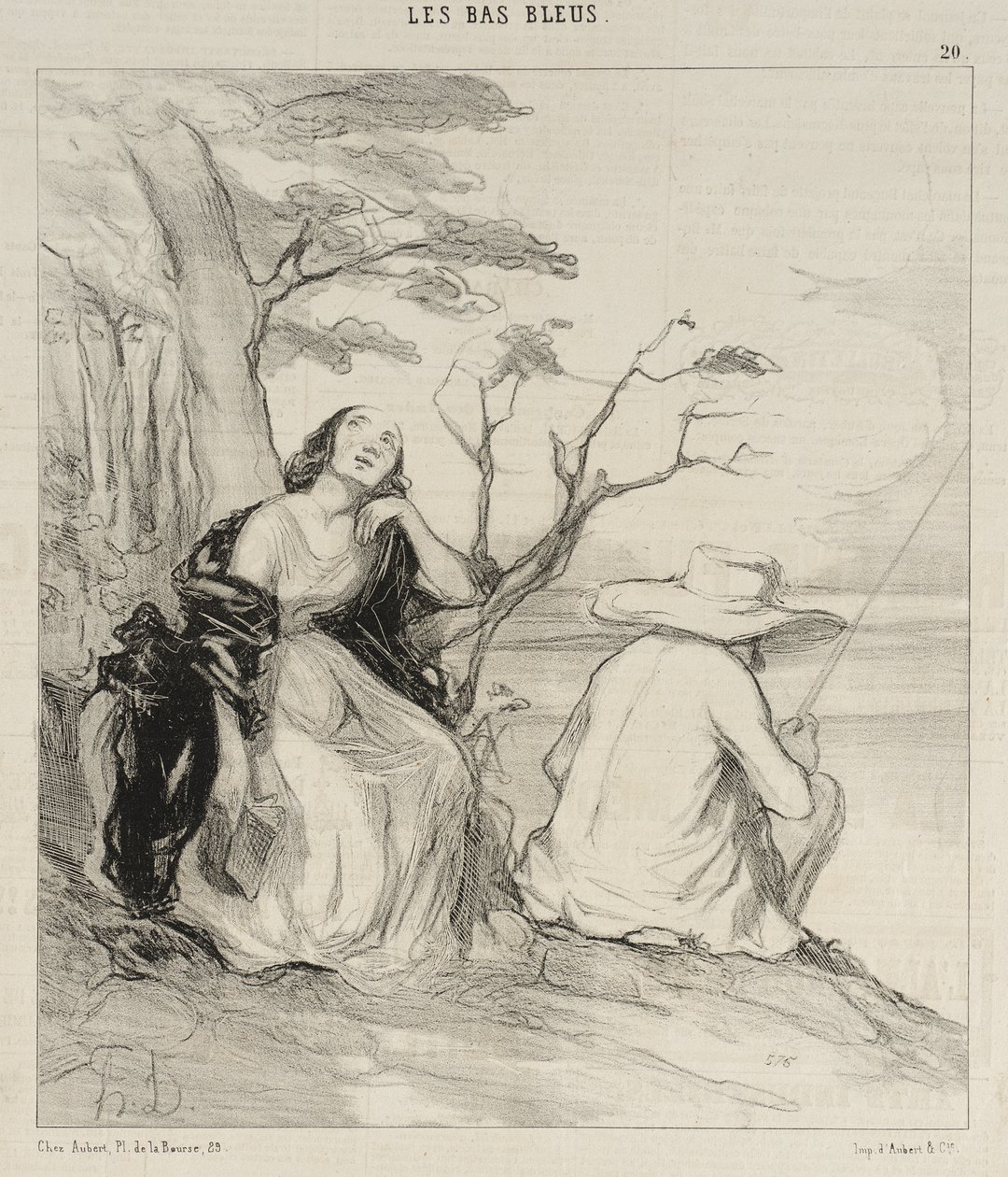 Ó, fájdalom!... férjről álmodni... alkotó: Honoré Daumier