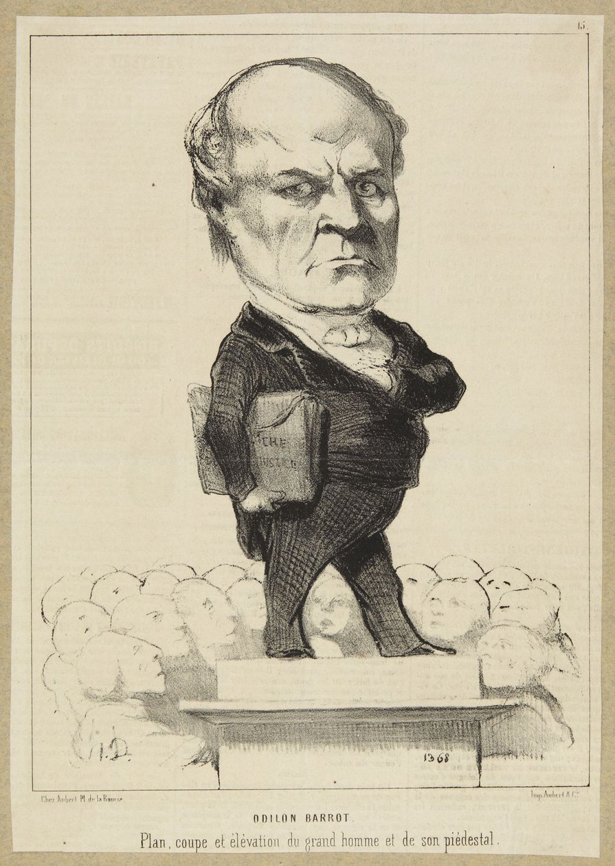 „Odilon Barrot” alkotó: Honoré Daumier