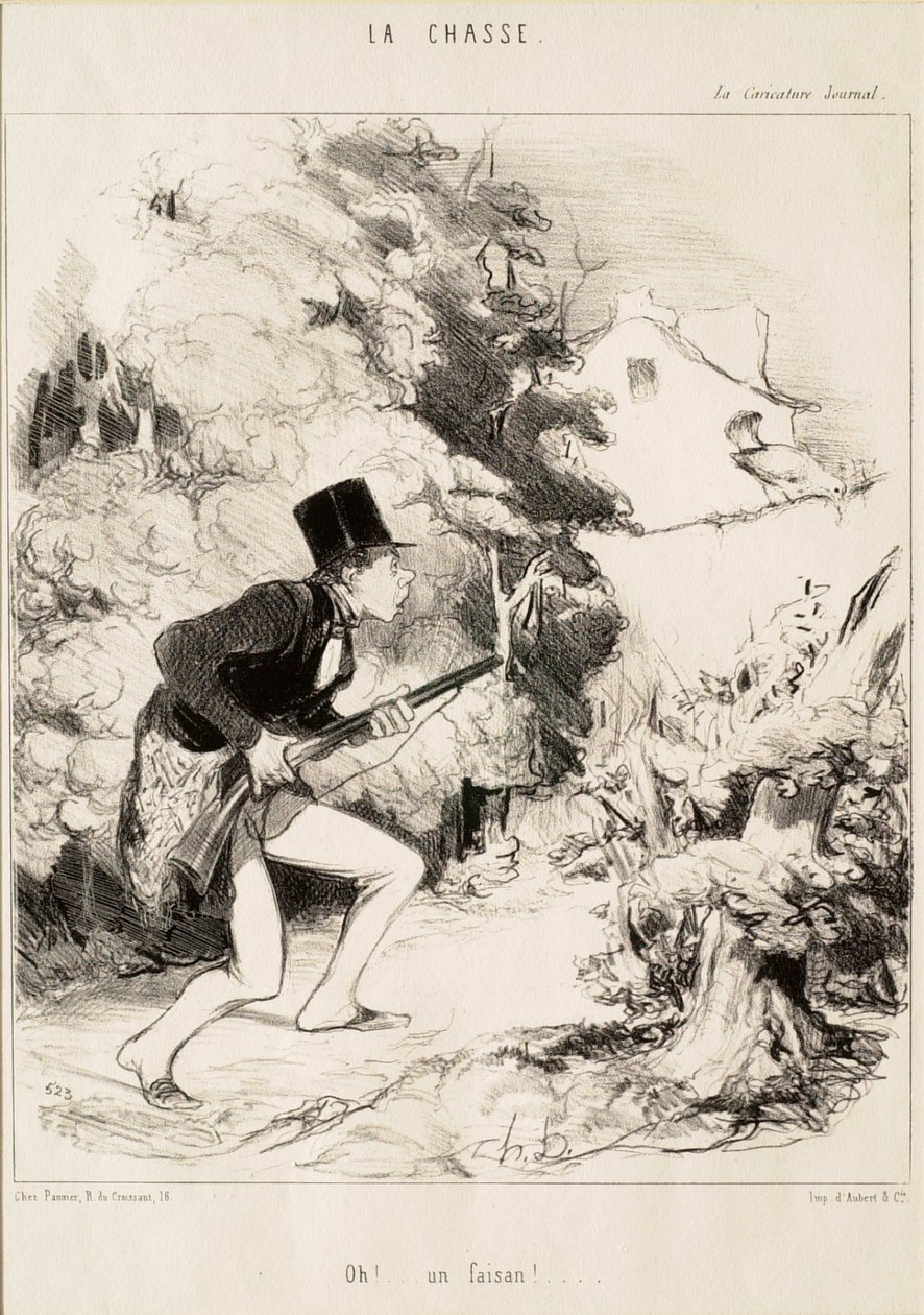 Ó! ... Egy fácán! alkotó: Honoré Daumier