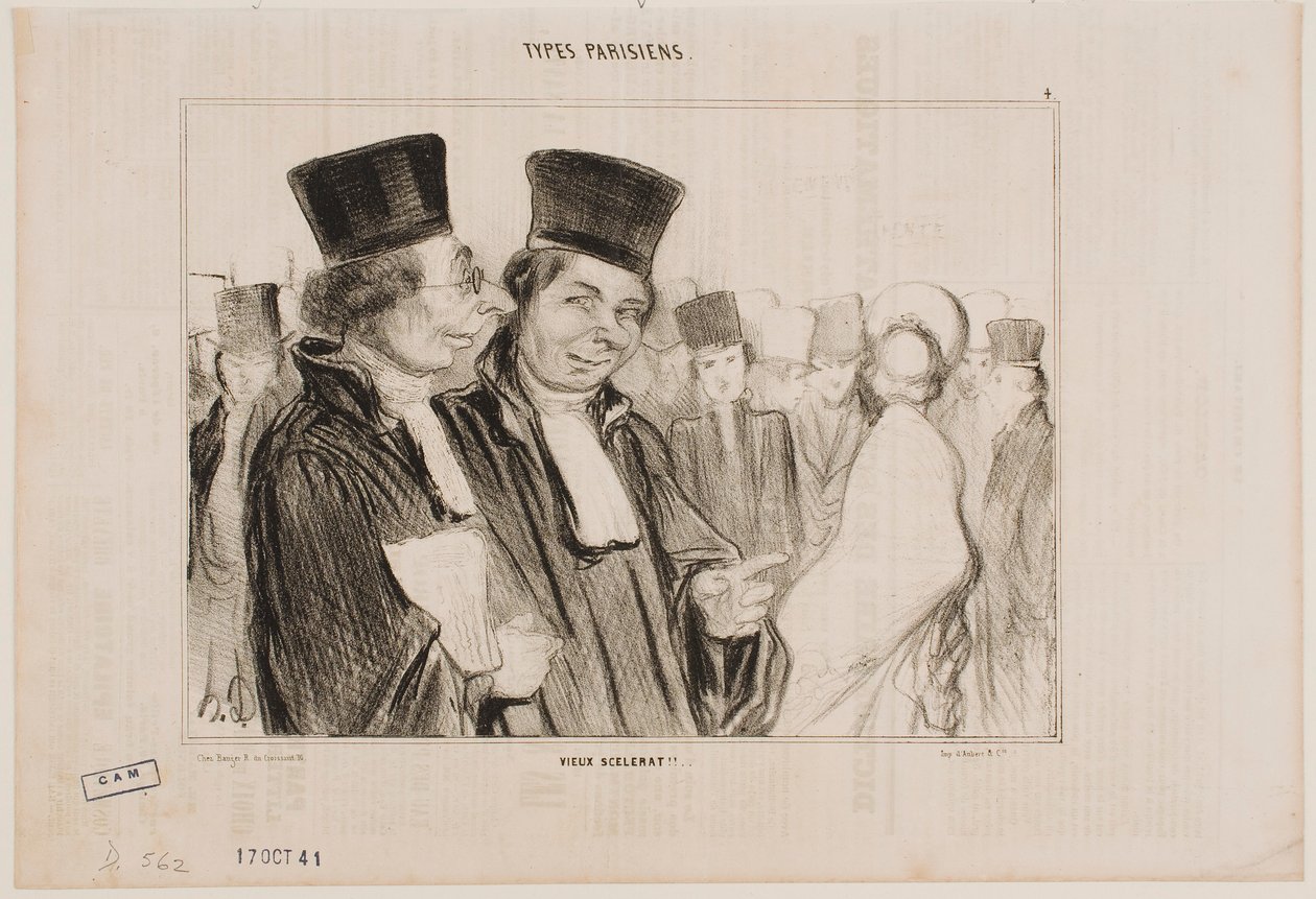 Vén gazember!! alkotó: Honoré Daumier