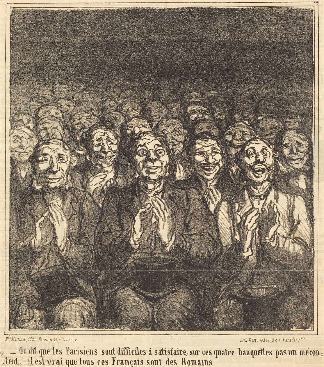 Azt mondják, a párizsiak... alkotó: Honoré Daumier