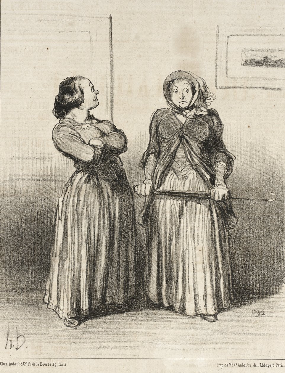 Azt mondják, hogy a szép nők... keresettek... alkotó: Honoré Daumier