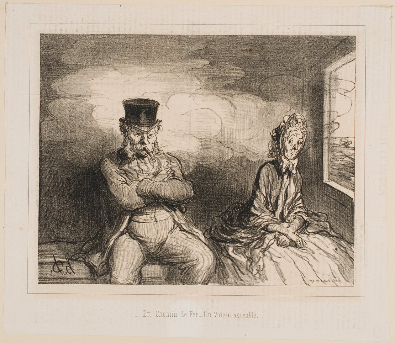 A vonaton... Kellemes útitárs alkotó: Honoré Daumier