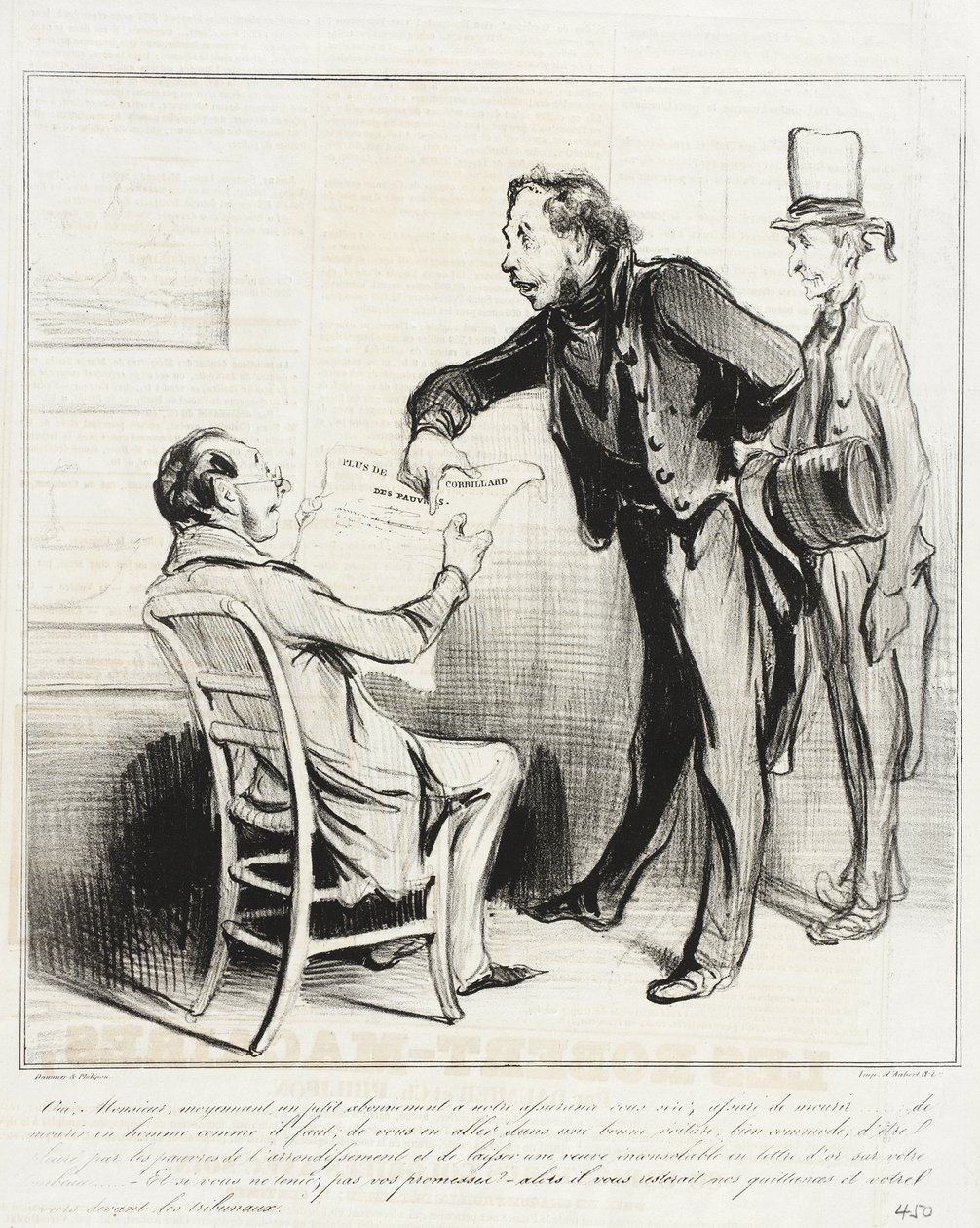 Igen, uram, egy kis előfizetés fejében alkotó: Honoré Daumier
