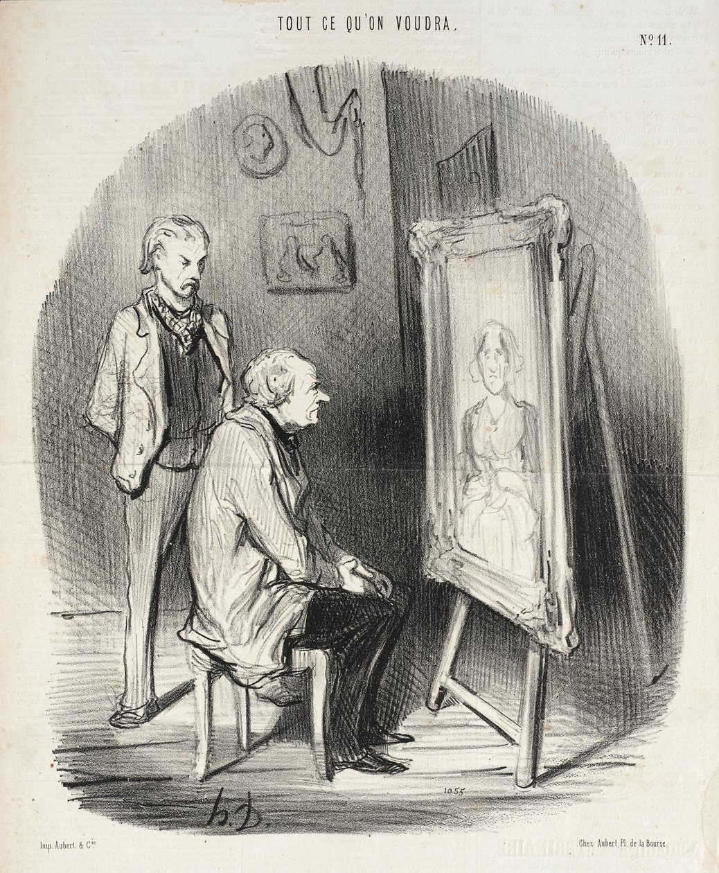 Igen, valóban a néhai feleségem!... csak úgy vélem, túlságosan hízelgett neki!... alkotó: Honoré Daumier