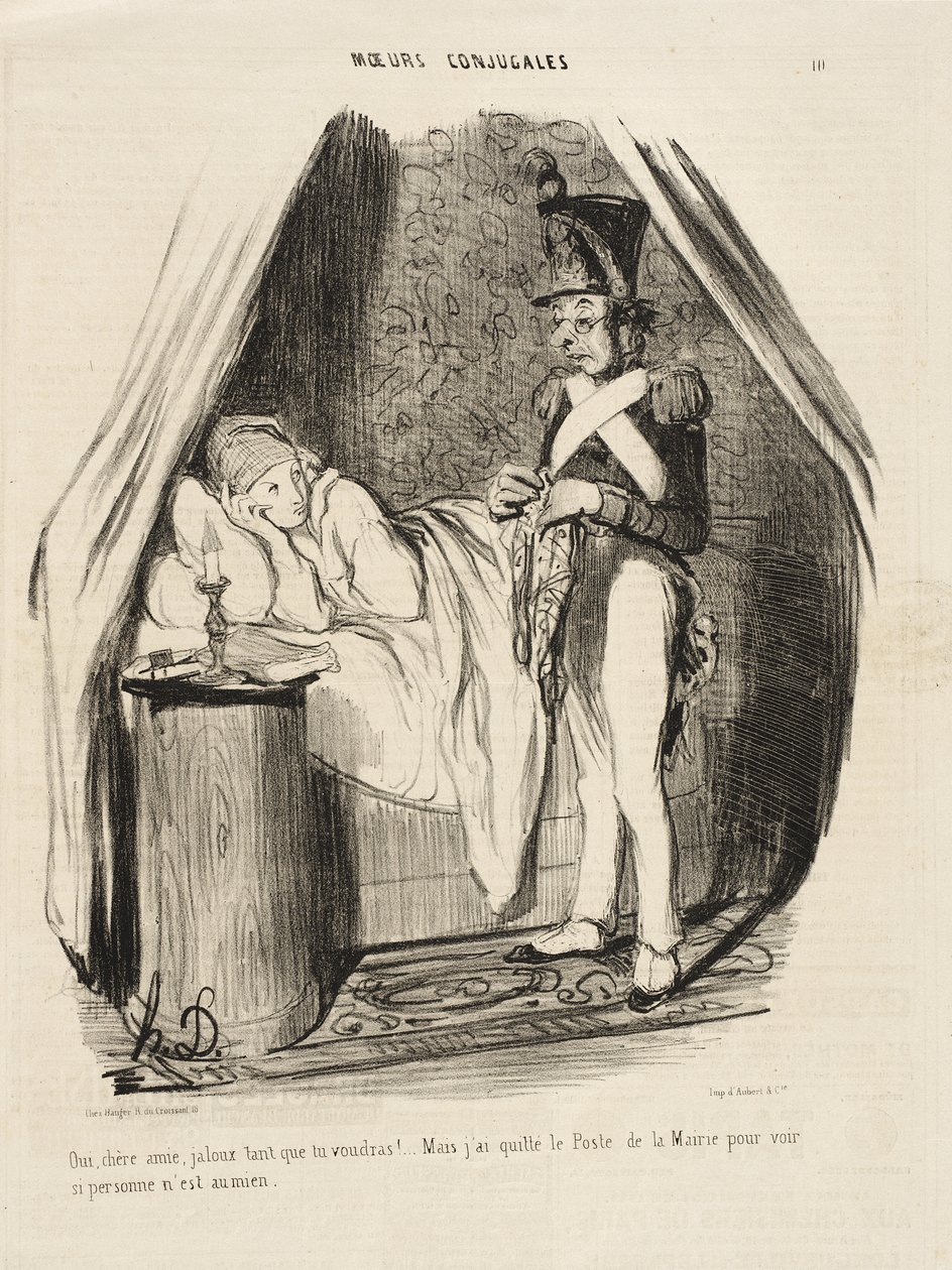Igen, kedves barátnőm, féltékeny, amennyire csak akarod!... alkotó: Honoré Daumier