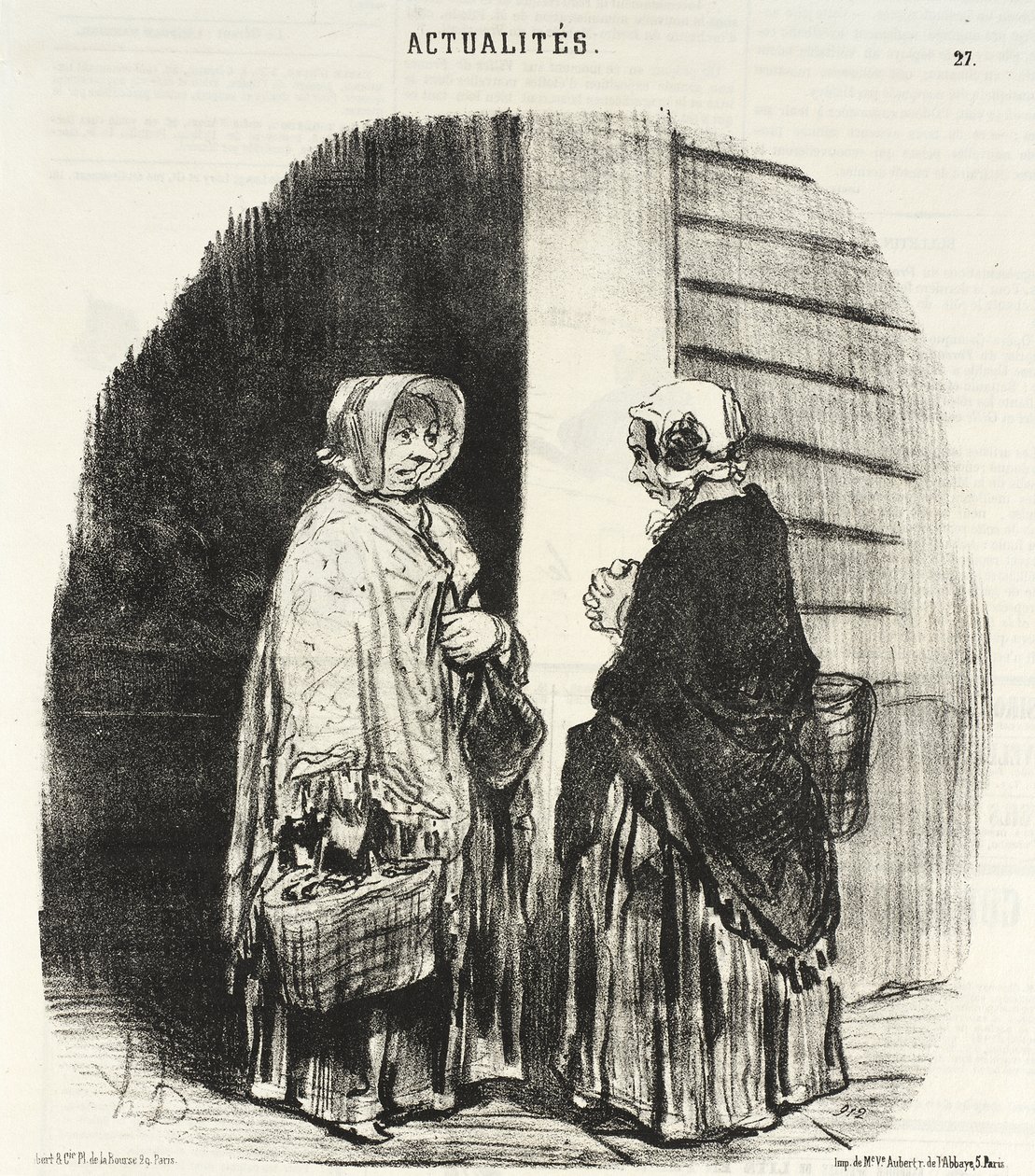 Igen, Chaboulard asszony... huszonnégy fűszeres... alkotó: Honoré Daumier