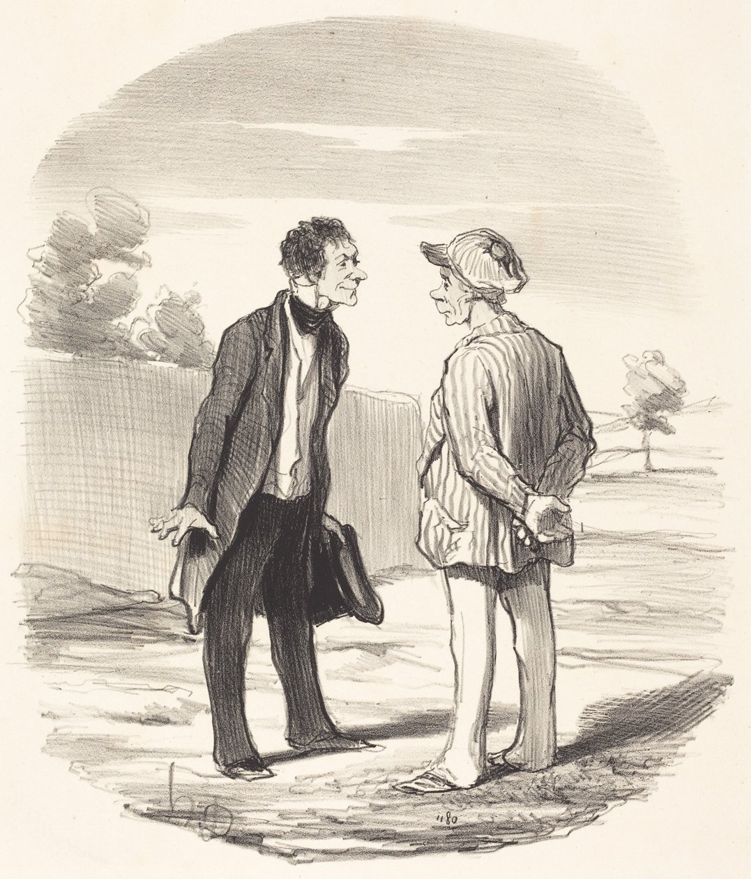 Igen, Monsieur Gimblet, a rend nem fog... helyreállni... alkotó: Honoré Daumier