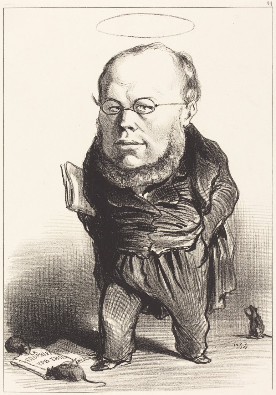 P.J. Proudhon alkotó: Honoré Daumier