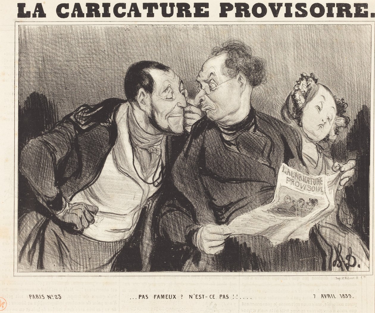Nem valami jó Ugye!!... alkotó: Honoré Daumier