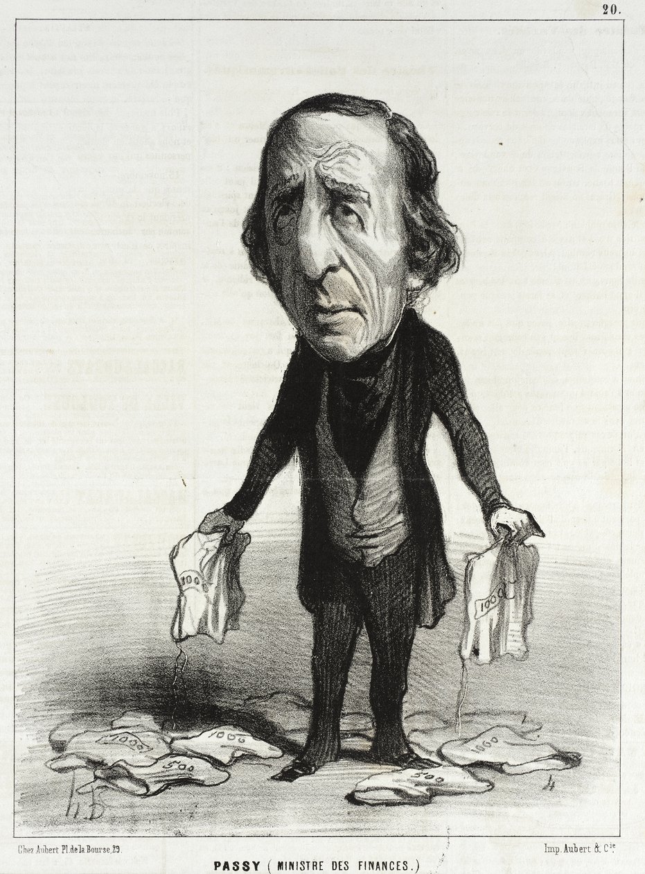 Passy (pénzügyminiszter) alkotó: Honoré Daumier