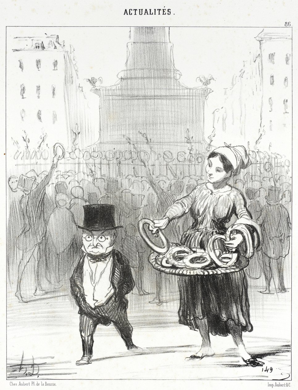 Bastille tér alkotó: Honoré Daumier