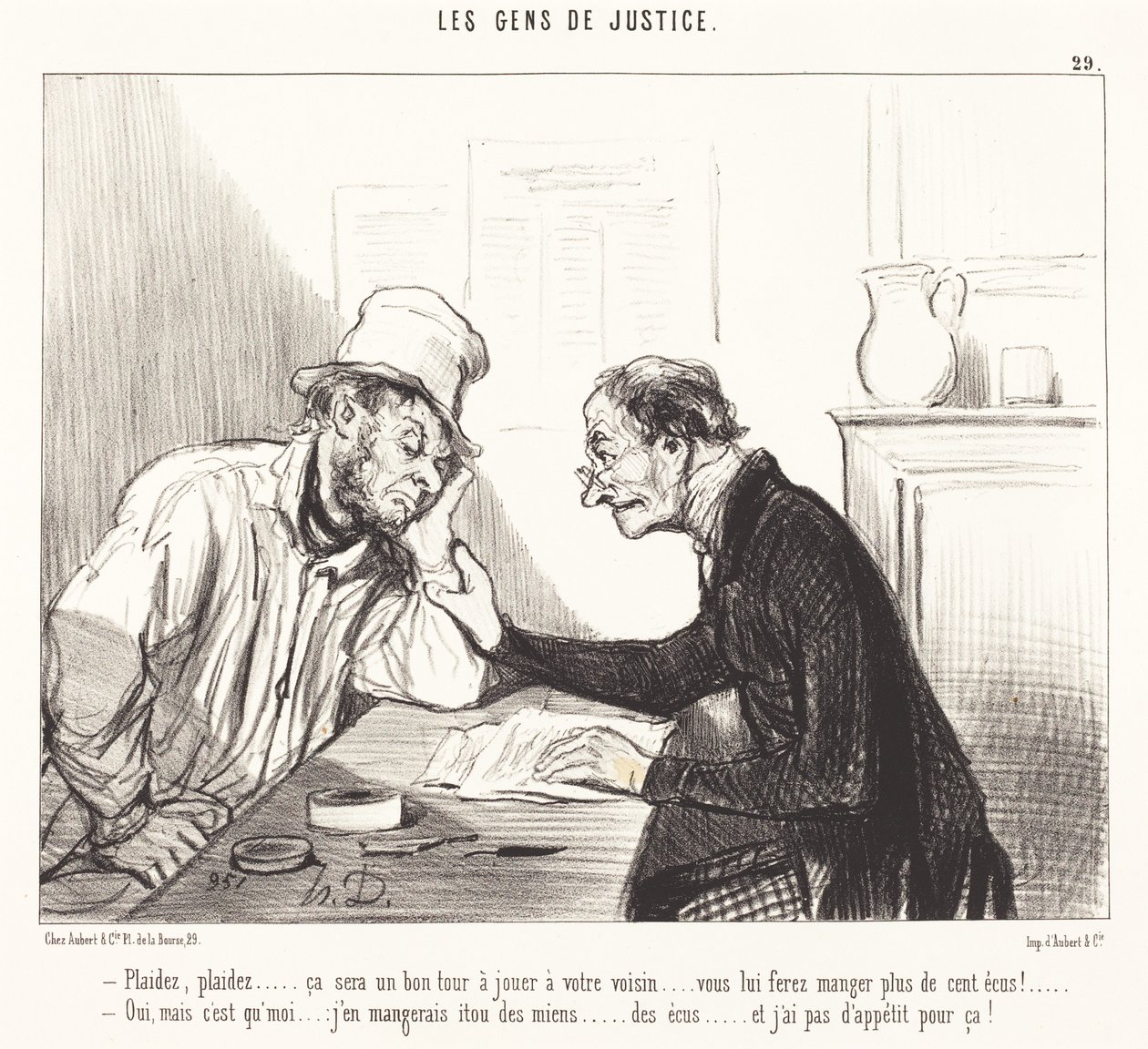 Könyörgöm... jó trükk lesz... alkotó: Honoré Daumier