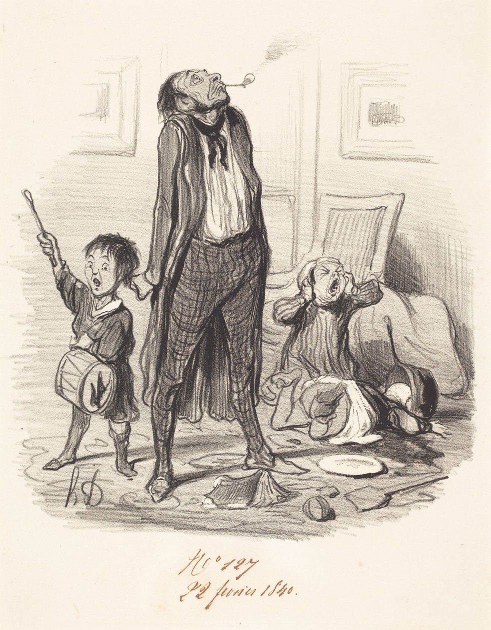 Eklogát alkotó klasszikus költő... alkotó: Honoré Daumier