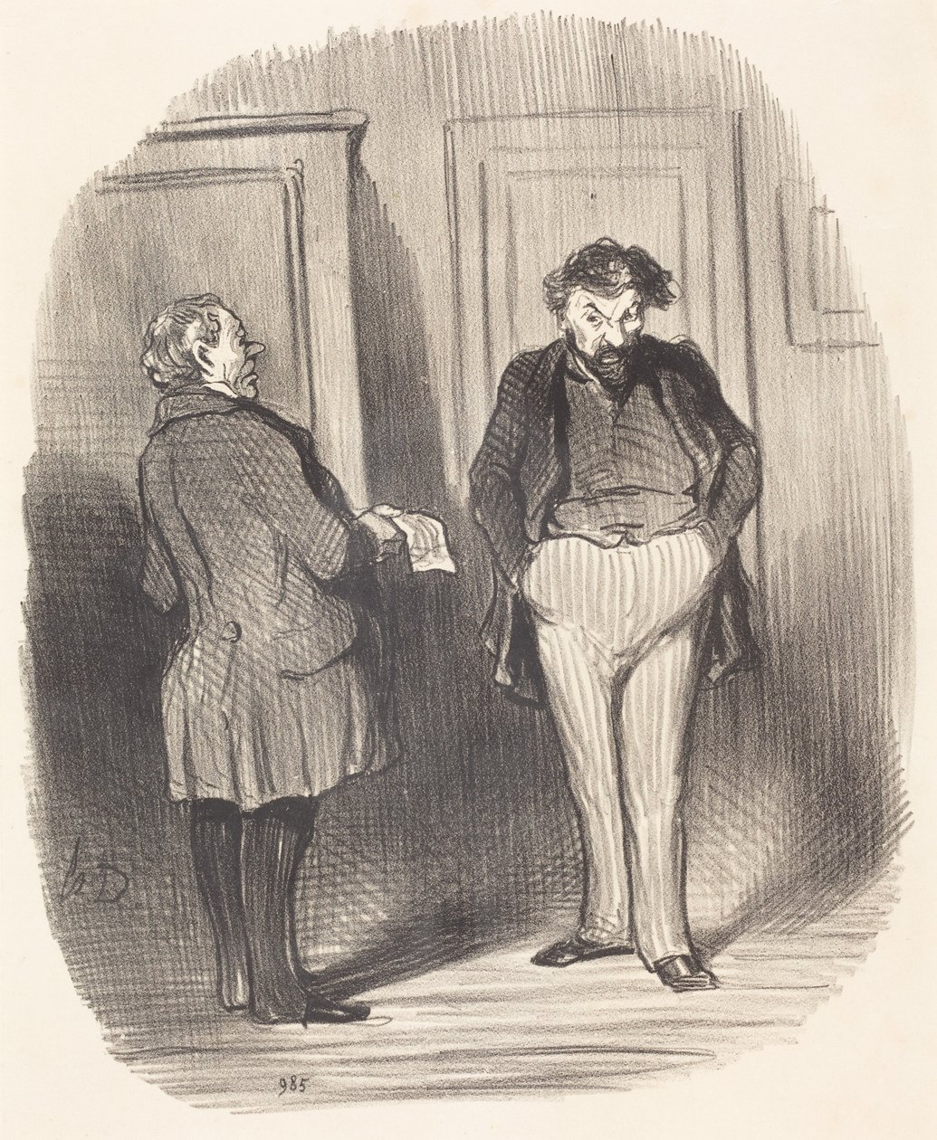 Meg tudná mondani...? Influenzás vagyok!... alkotó: Honoré Daumier