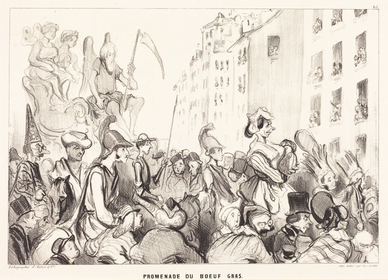 A „Boeuf gras” sétány alkotó: Honoré Daumier