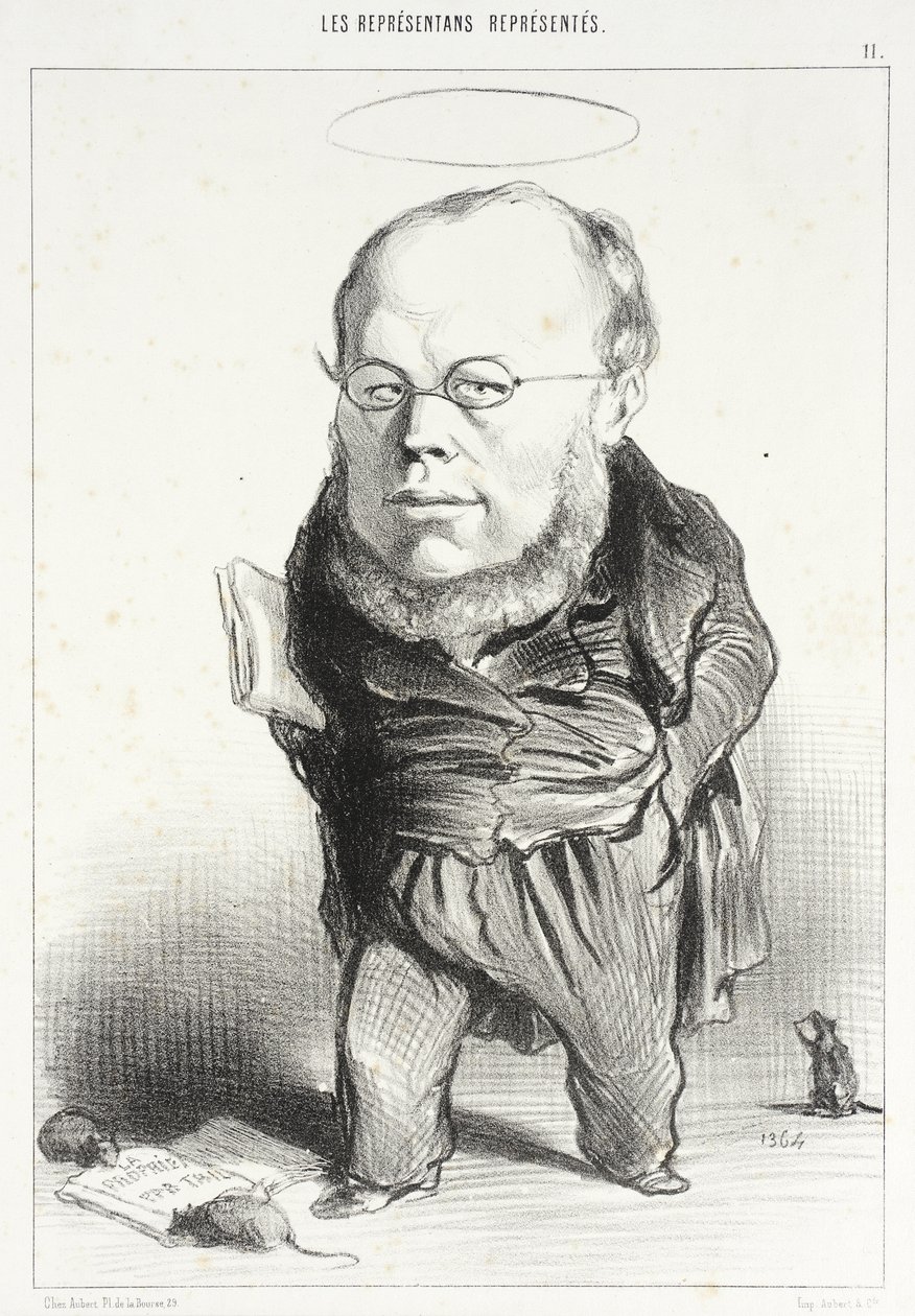 Proudhon alkotó: Honoré Daumier
