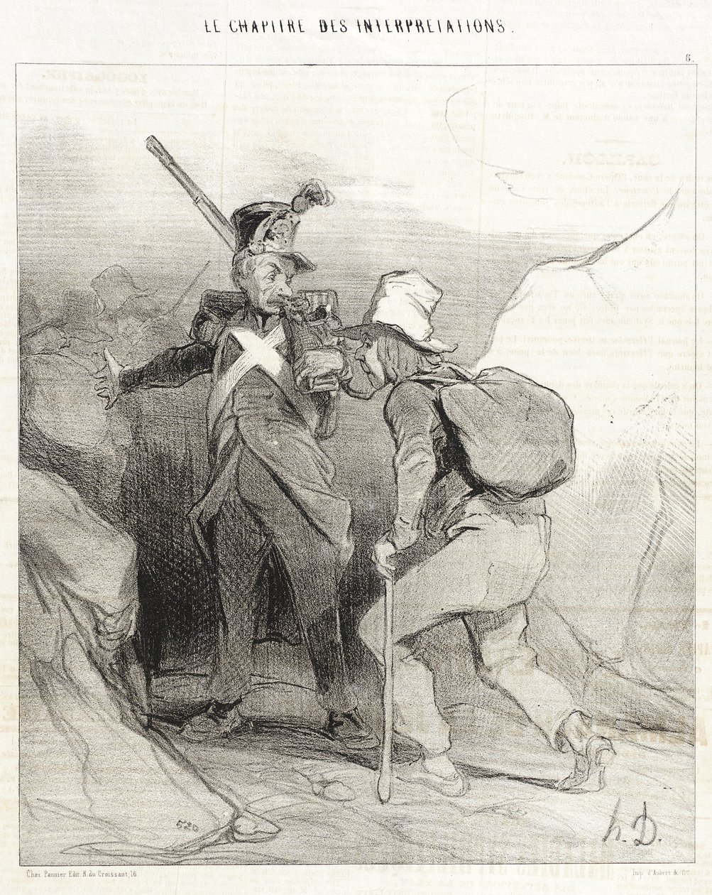 Amikor a faludban voltál, akkor... alkotó: Honoré Daumier