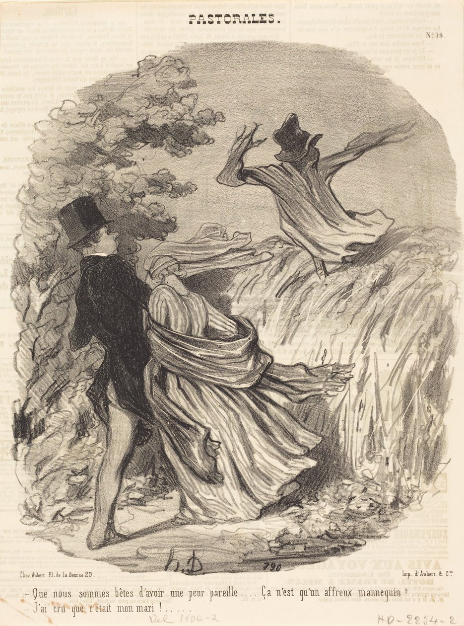 Milyen buták vagyunk, hogy ennyire félünk... alkotó: Honoré Daumier