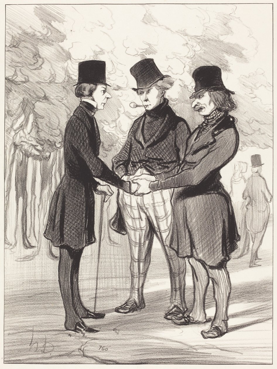 Micsoda szerencsés találkozás!... Ez... alkotó: Honoré Daumier