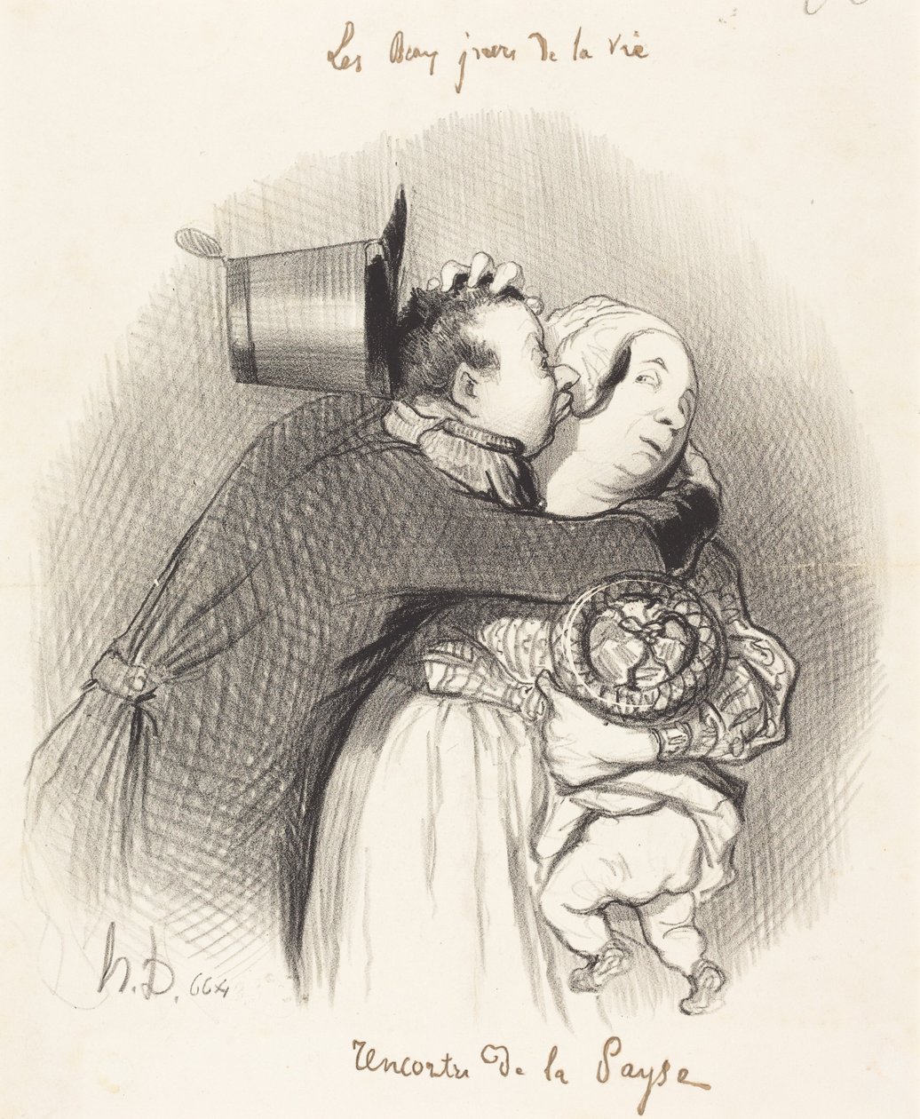 Találkozás a parasztasszonnyal alkotó: Honoré Daumier