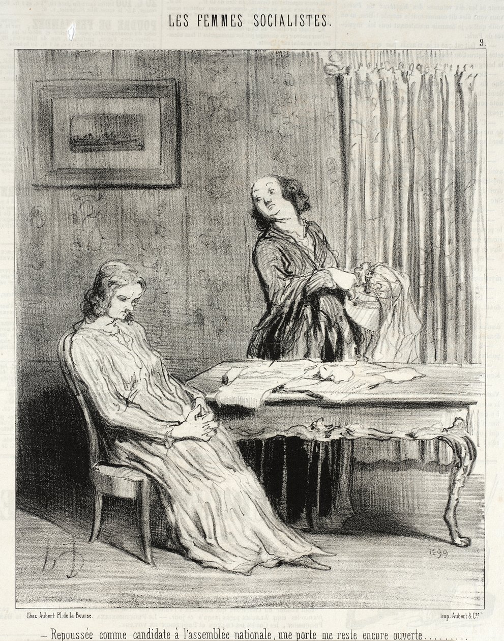 Elhalasztva… egy ajtó nyitva marad számomra… alkotó: Honoré Daumier
