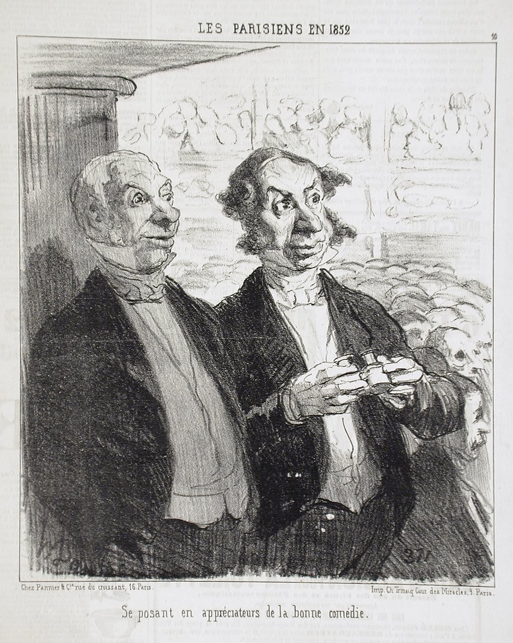 Ínyenceknek tetszelegve... alkotó: Honoré Daumier