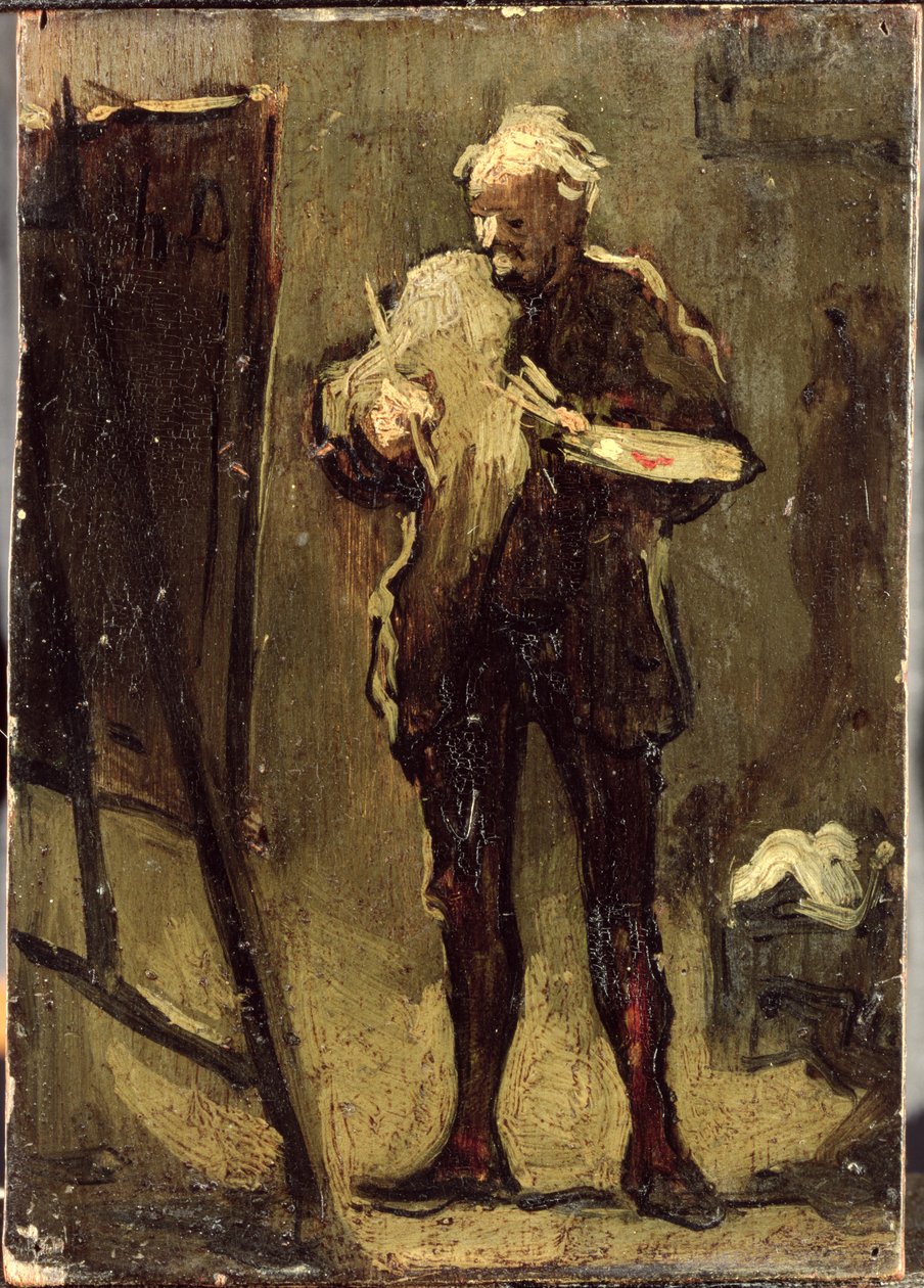 Önarckép (olaj a panelen) alkotó: Honoré Daumier