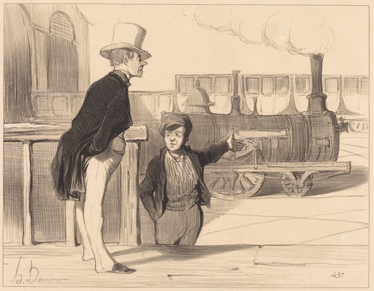 Hogy jó-e a gépem? Hogyne volna... alkotó: Honoré Daumier
