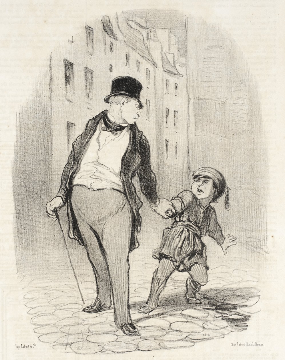 Ha nem jössz ennél gyorsabban az iskolába alkotó: Honoré Daumier