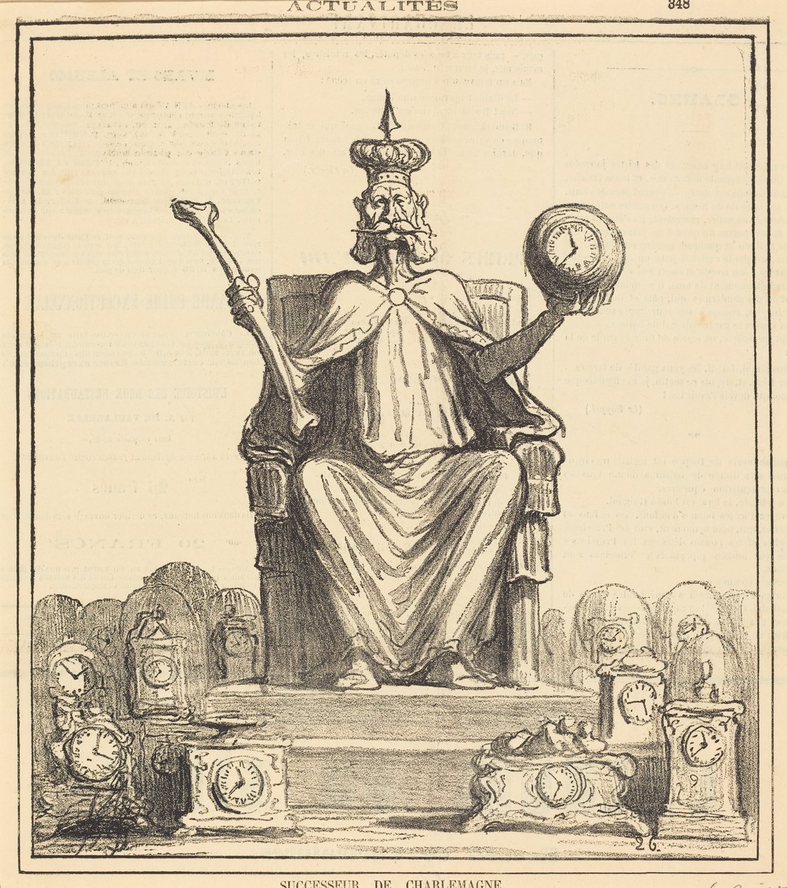 Nagy Károly utódja alkotó: Honoré Daumier