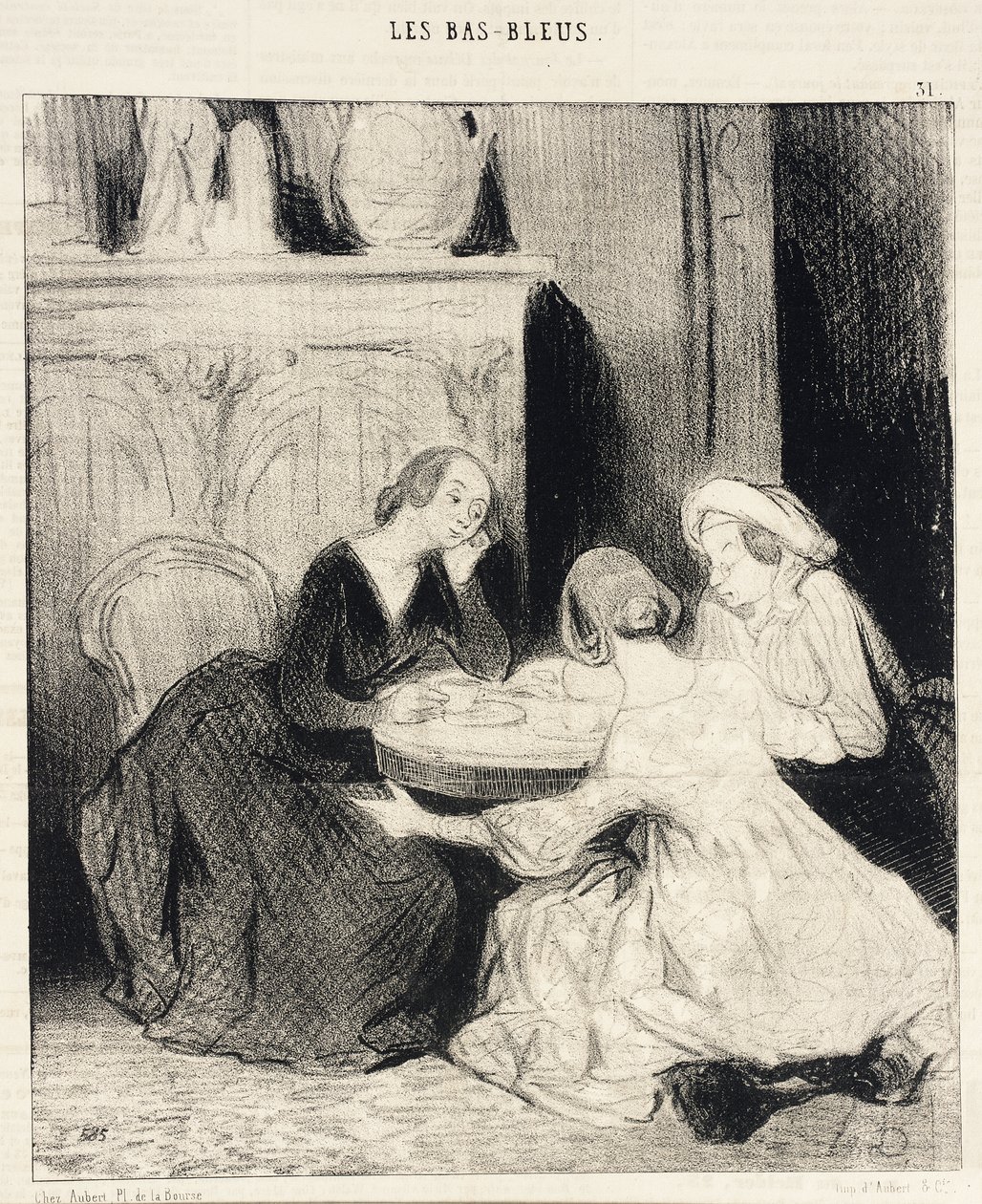 Kövesse figyelmesen az érvelésemet, Eudoxie... alkotó: Honoré Daumier