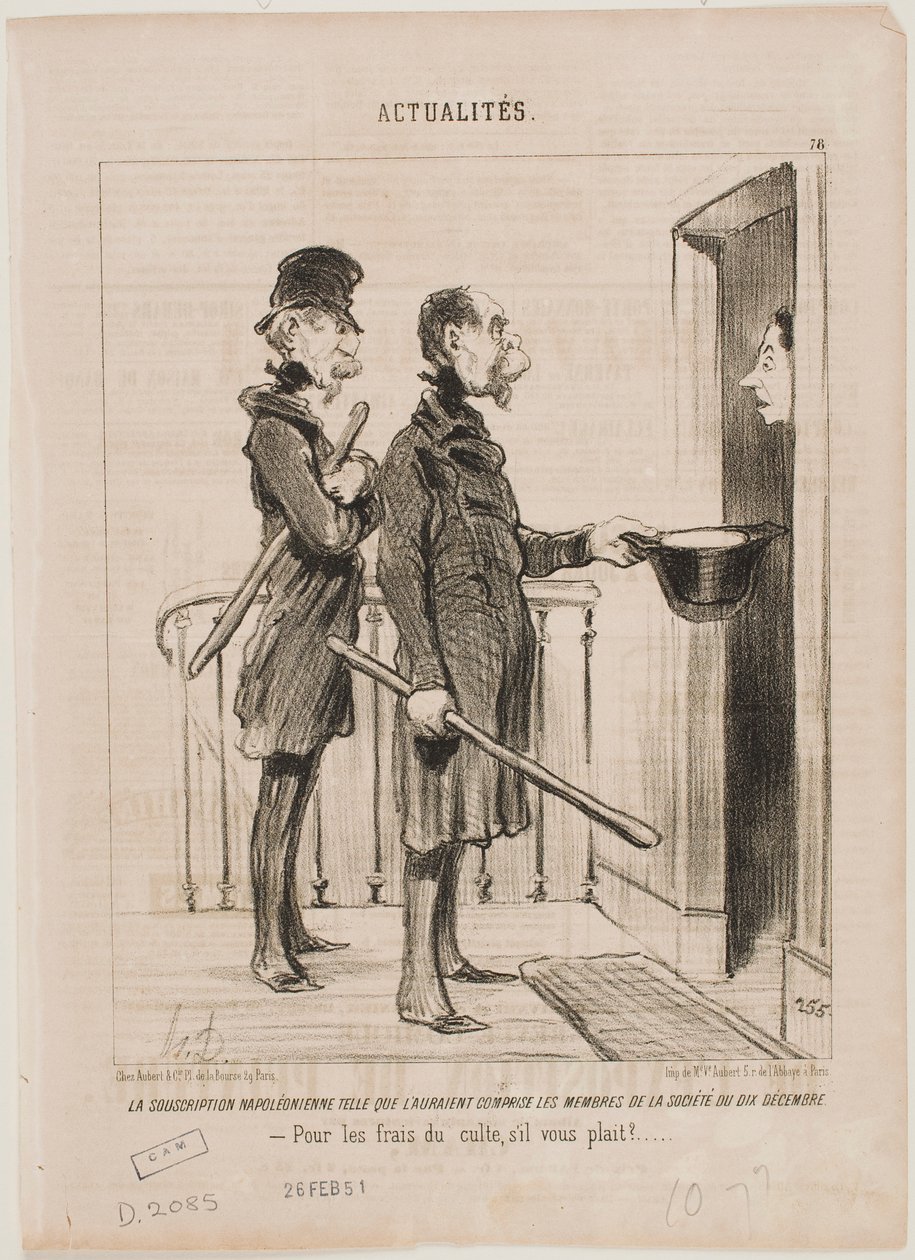 A napóleoni előfizetés alkotó: Honoré Daumier