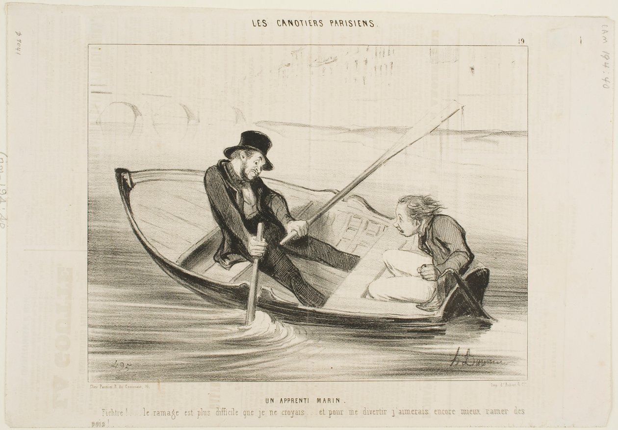 A tapasztalatlan tengerész alkotó: Honoré Daumier
