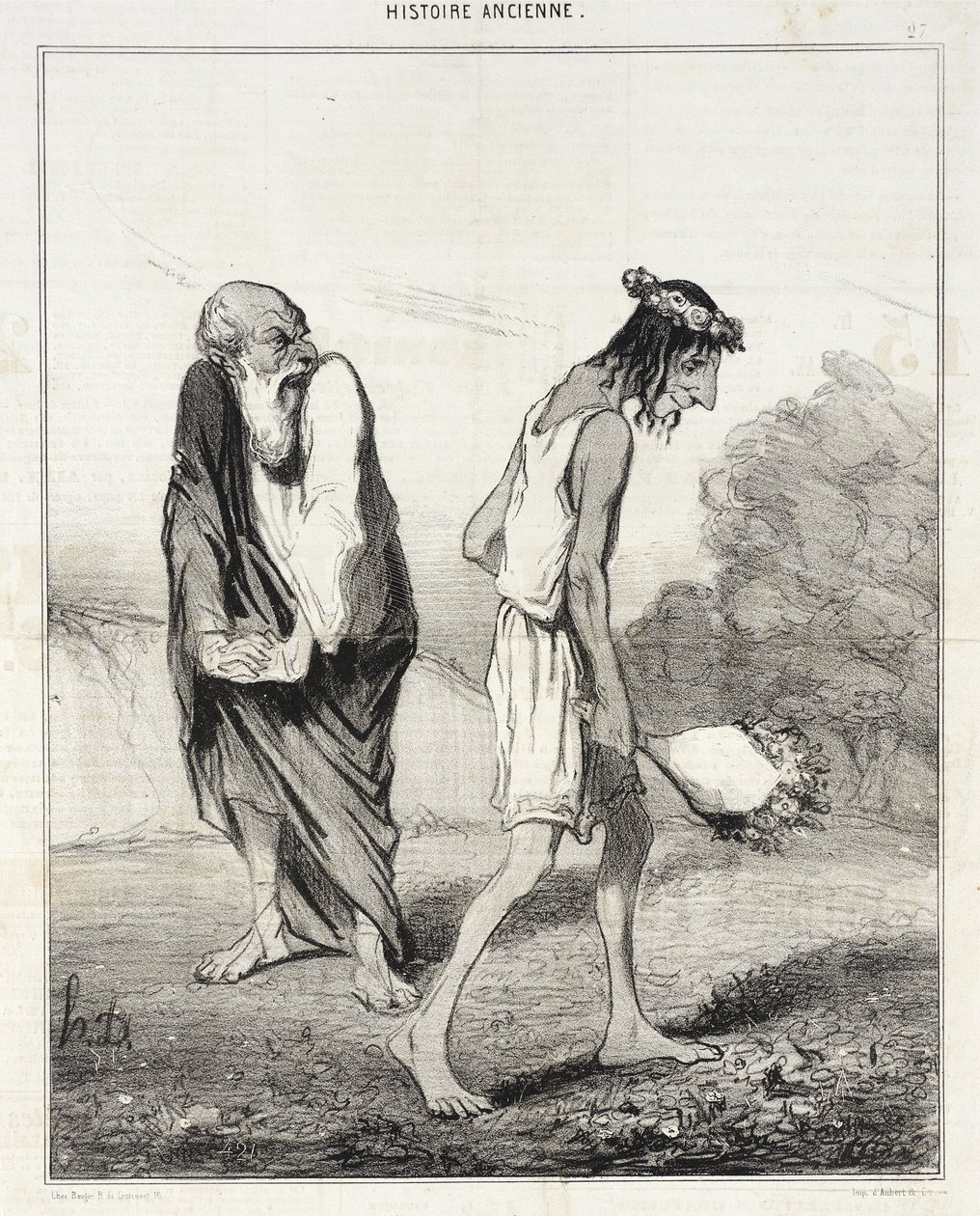 Télemakhosz, akit elpusztított a szerelem alkotó: Honoré Daumier