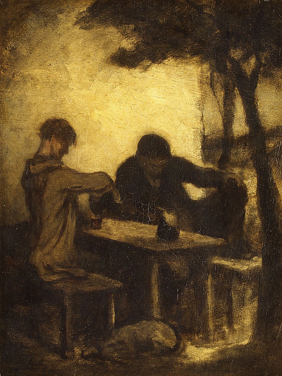 Az ivók alkotó: Honoré Daumier
