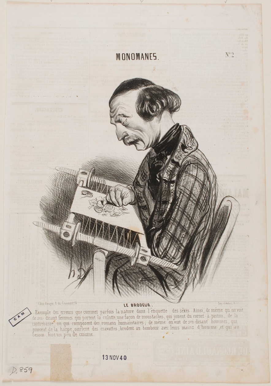 A hímző alkotó: Honoré Daumier