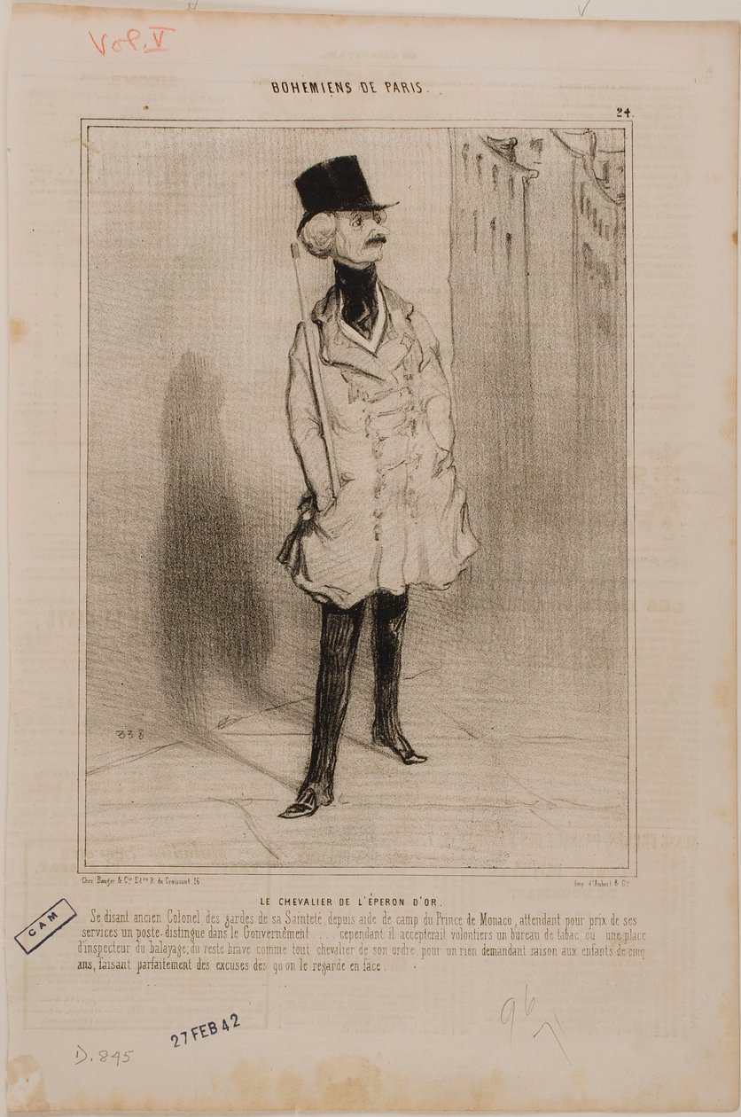 Az Aranysarkantyú lovagja alkotó: Honoré Daumier