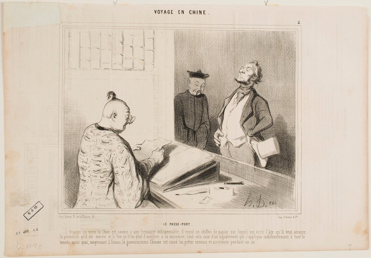 Az útlevél alkotó: Honoré Daumier