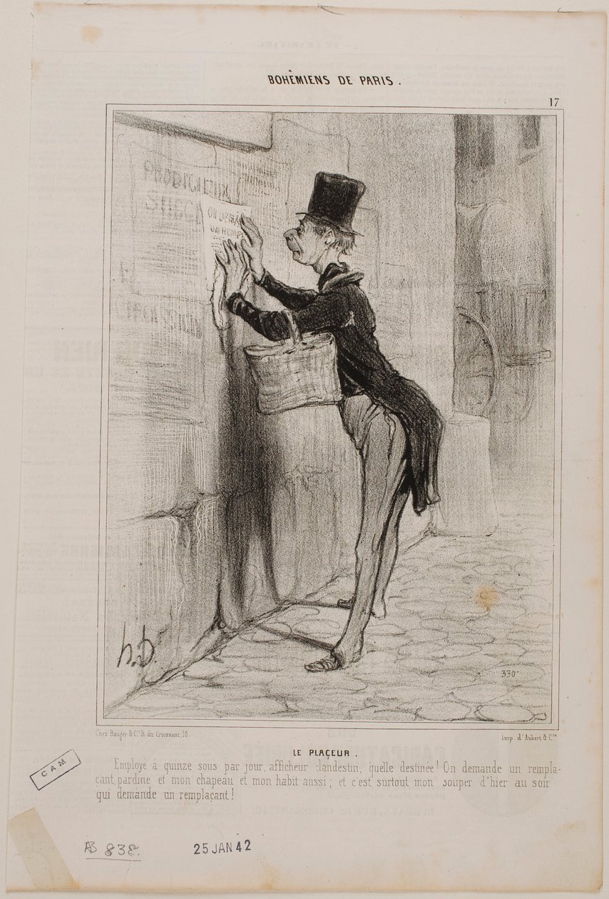 A plakátember alkotó: Honoré Daumier