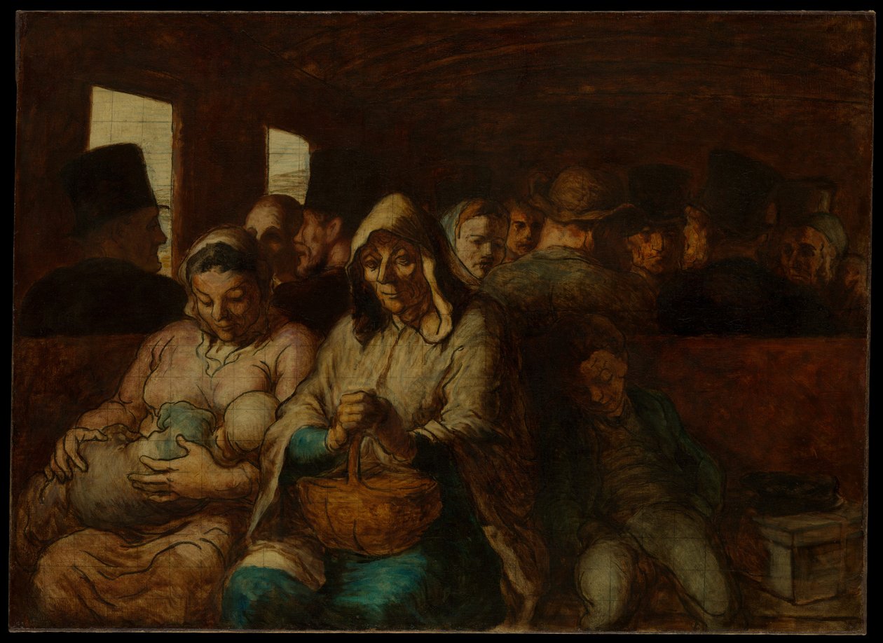A harmadik osztályú kocsik alkotó: Honoré Daumier