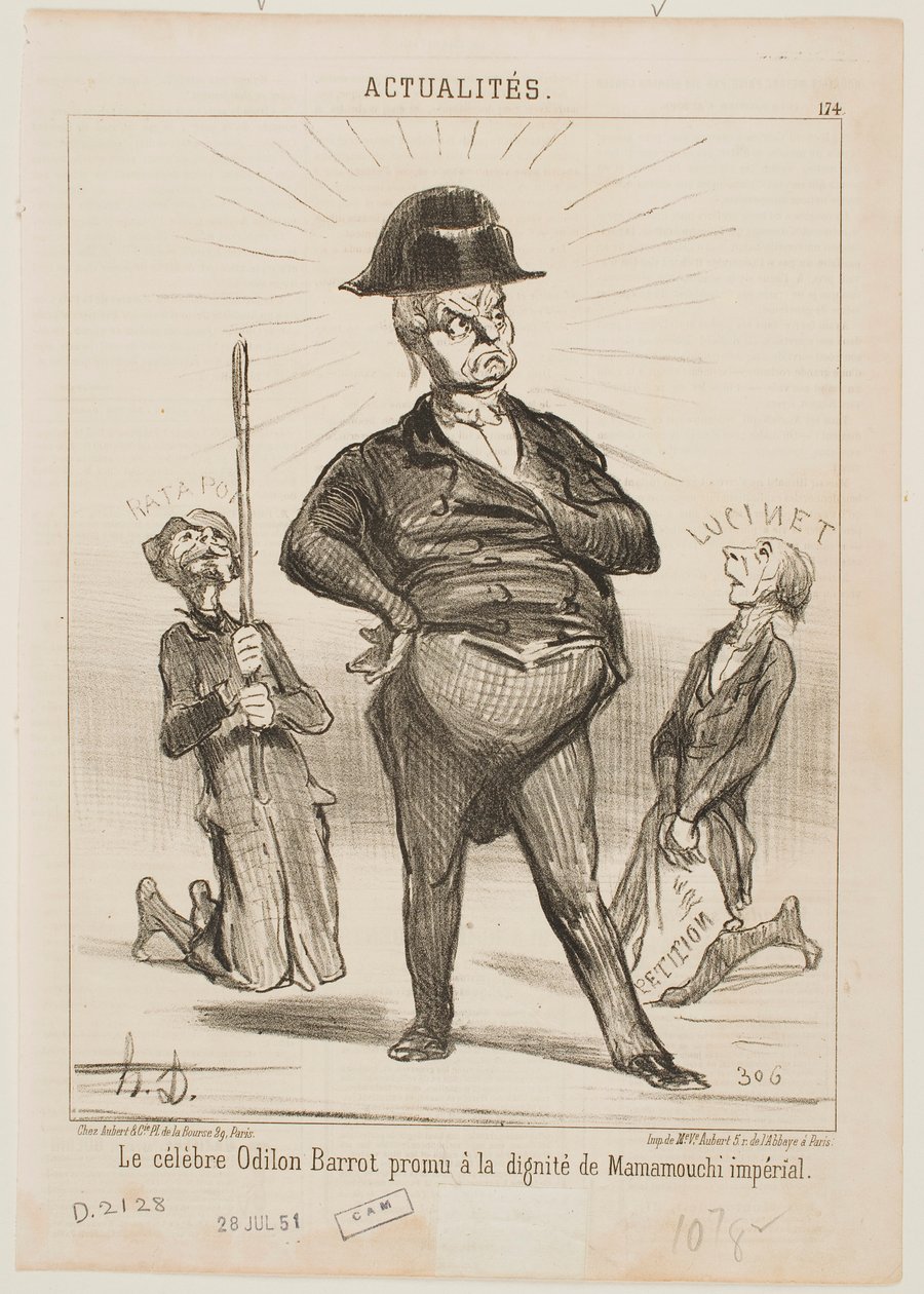 A híres Odilon Barrot alkotó: Honoré Daumier
